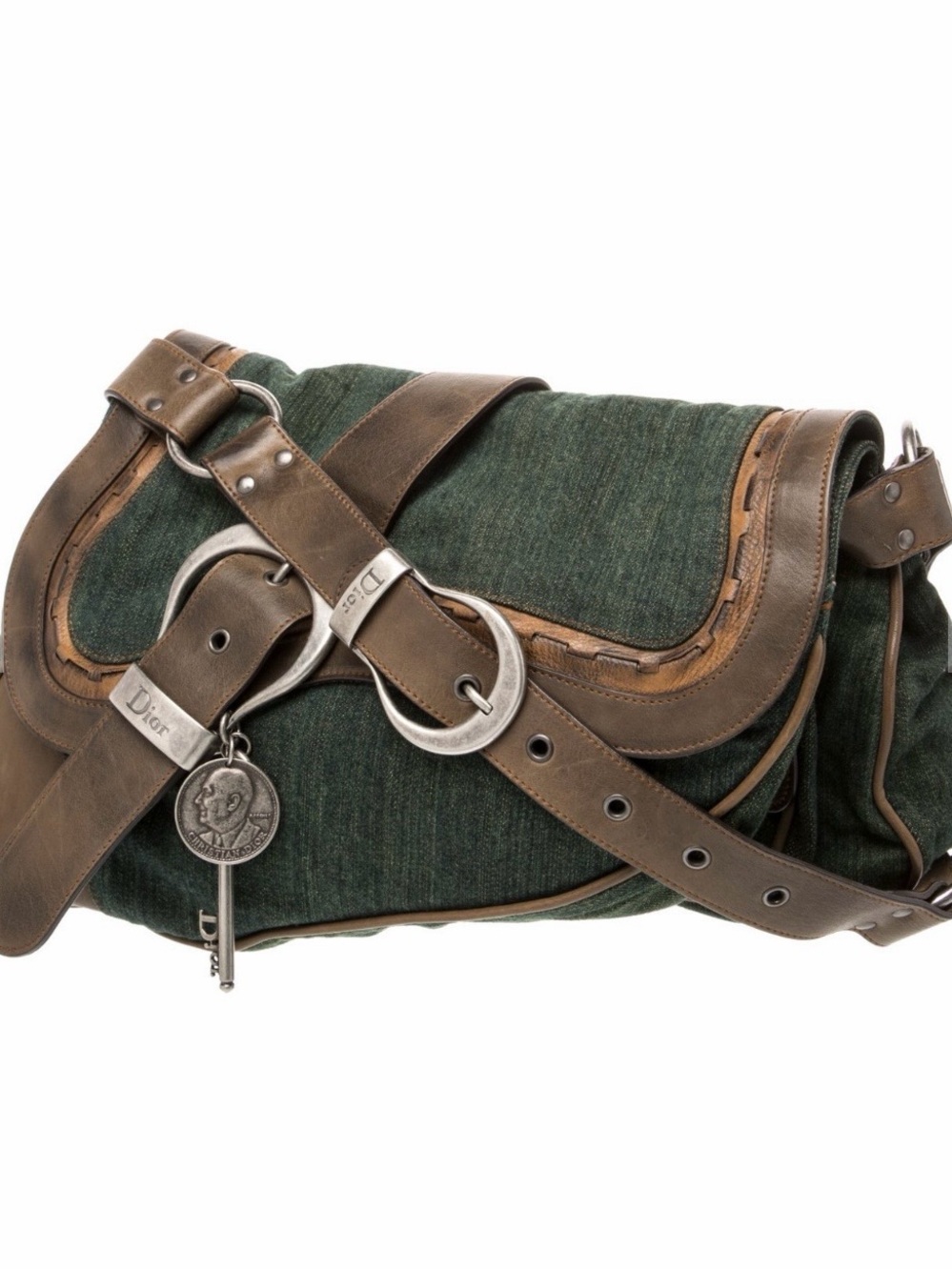 Dior Denim Gaucho Saddle Medium